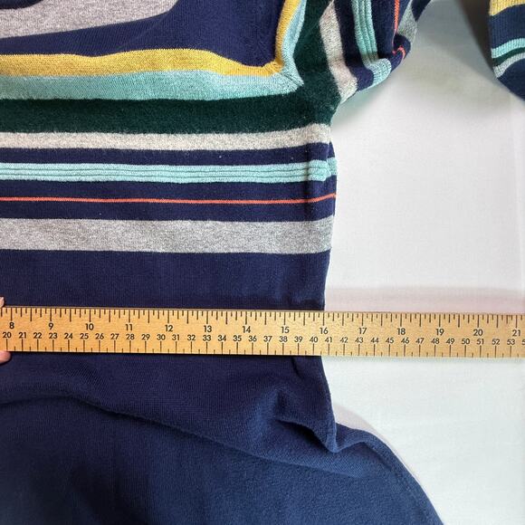 MOTH ANTHROPOLOGY Luca Striped Sweater Dress Multicolor Long Sleeve Knit Size L - Picture 9 of 16